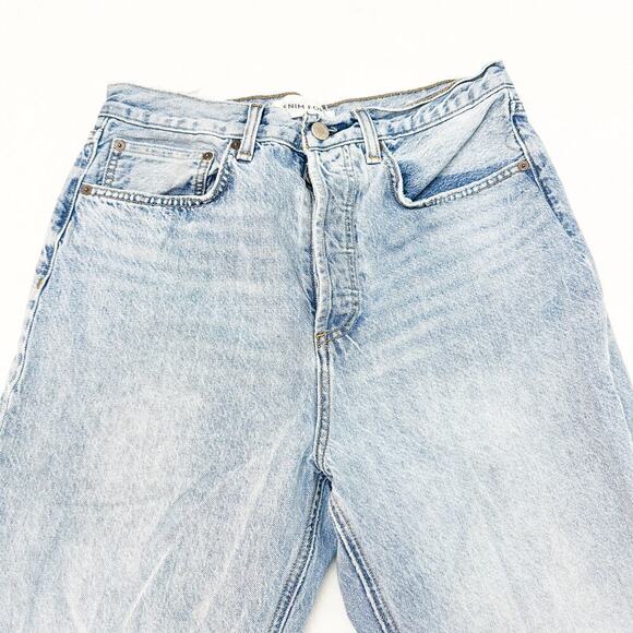 Denim Forum The Joni HIgh Rise Loose 29L Light Wash Ripped Denim Jeans Size 28 - Picture 5 of 9